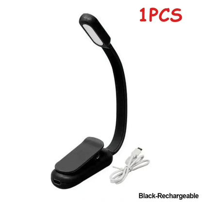 Rechargeable Reading Lamp - Portable Book Light with Flexible Neck & Adjustable Brightness - ZOOMNSTORE