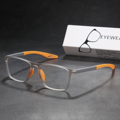 Rectangle Reading Glasses – Sport Non Slip Presbyopia Eyewear for Middle Aged Men & Women - ZOOMNSTORE