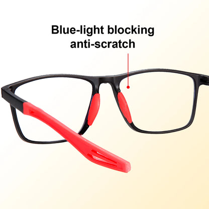 Rectangle Reading Glasses – Sport Non Slip Presbyopia Eyewear for Middle Aged Men & Women - ZOOMNSTORE