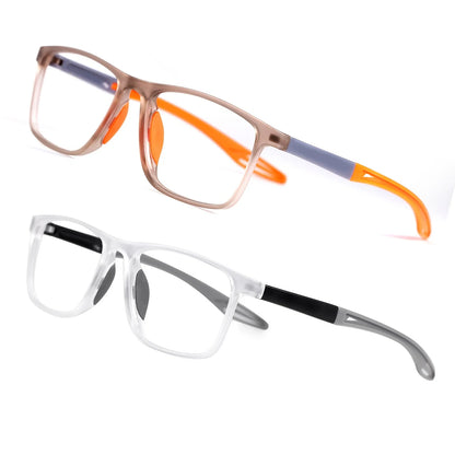 Rectangle Reading Glasses – Sport Non Slip Presbyopia Eyewear for Middle Aged Men & Women - ZOOMNSTORE