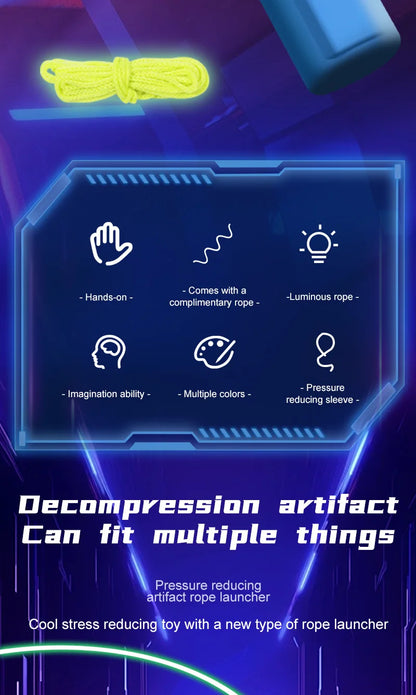 Reduce stress luminous rope outdoor toys  boys games party birthday gifts  juegos de viaje para niños parent-child interaction - ZOOMNSTORE