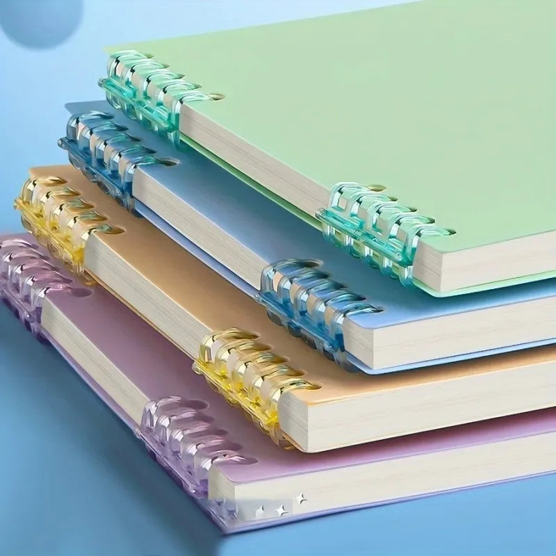 Refillable Spiral Notebook - Top Flip Binding | Detachable Lined Pages A5 Journal - ZOOMNSTORE