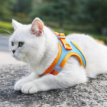 Reflective Cat Harness and Leash Set - Adjustable Pet Harness for Cats and Small Dogs - ZOOMNSTORE