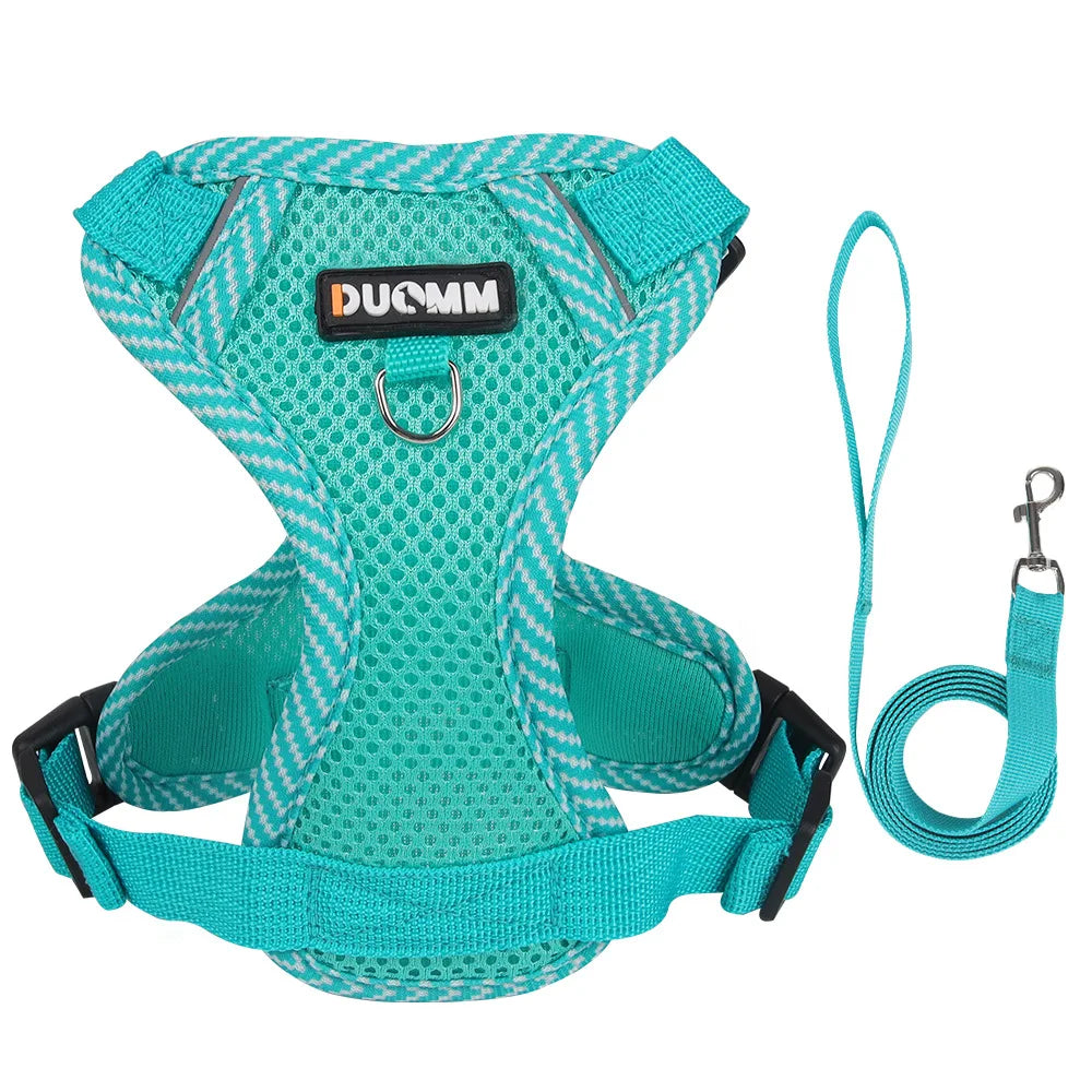 Reflective Cat Harness and Leash Set - Breathable Mesh for Small Dogs and Cats - ZOOMNSTORE