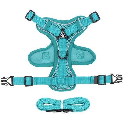 Reflective Cat Harness and Leash Set - Breathable Mesh for Small Dogs and Cats - ZOOMNSTORE