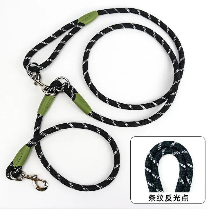 Reflective Nylon Dog Leash - Hands-Free Traction Rope for Small  Large Dogs - ZOOMNSTORE