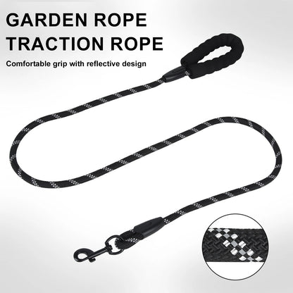 Nylon Reflective Dog Leash - 15m Soft Handle for Small to Large Dogs - ZOOMNSTORE