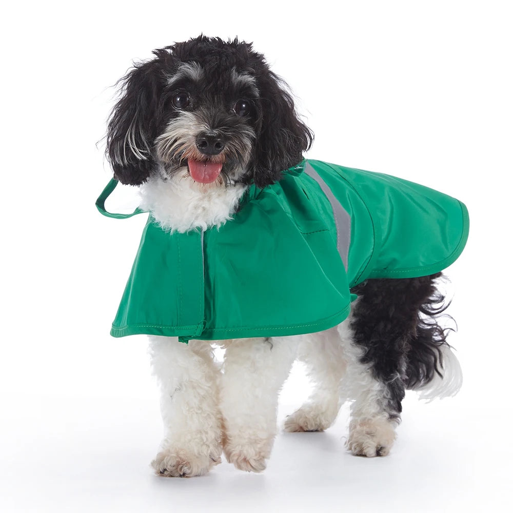 Reflective Dog Raincoat - Waterproof Hooded Jacket for Large Dogs - ZOOMNSTORE
