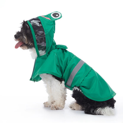 Reflective Dog Raincoat - Waterproof Hooded Jacket for Large Dogs - ZOOMNSTORE