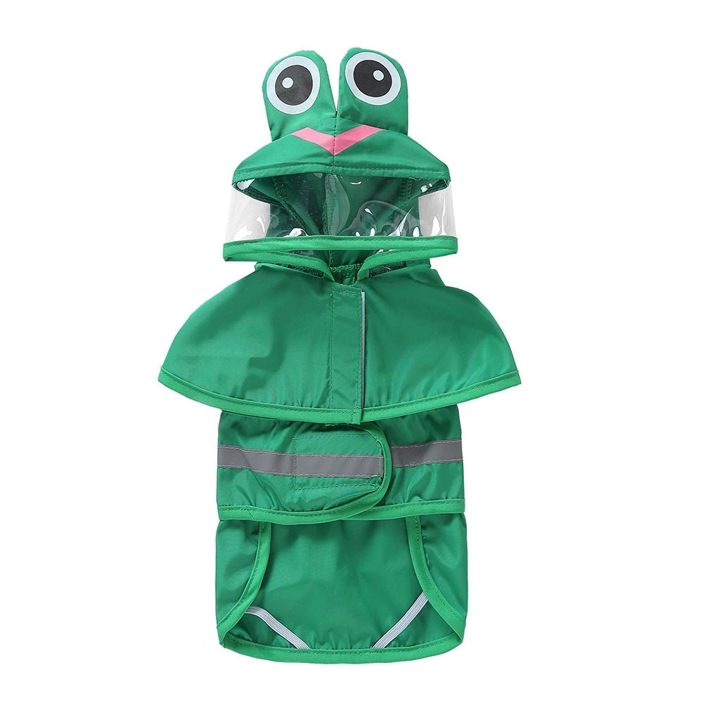 Reflective Dog Raincoat - Waterproof Hooded Jacket for Large Dogs - ZOOMNSTORE