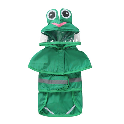 Reflective Dog Raincoat - Waterproof Hooded Jacket for Large Dogs - ZOOMNSTORE