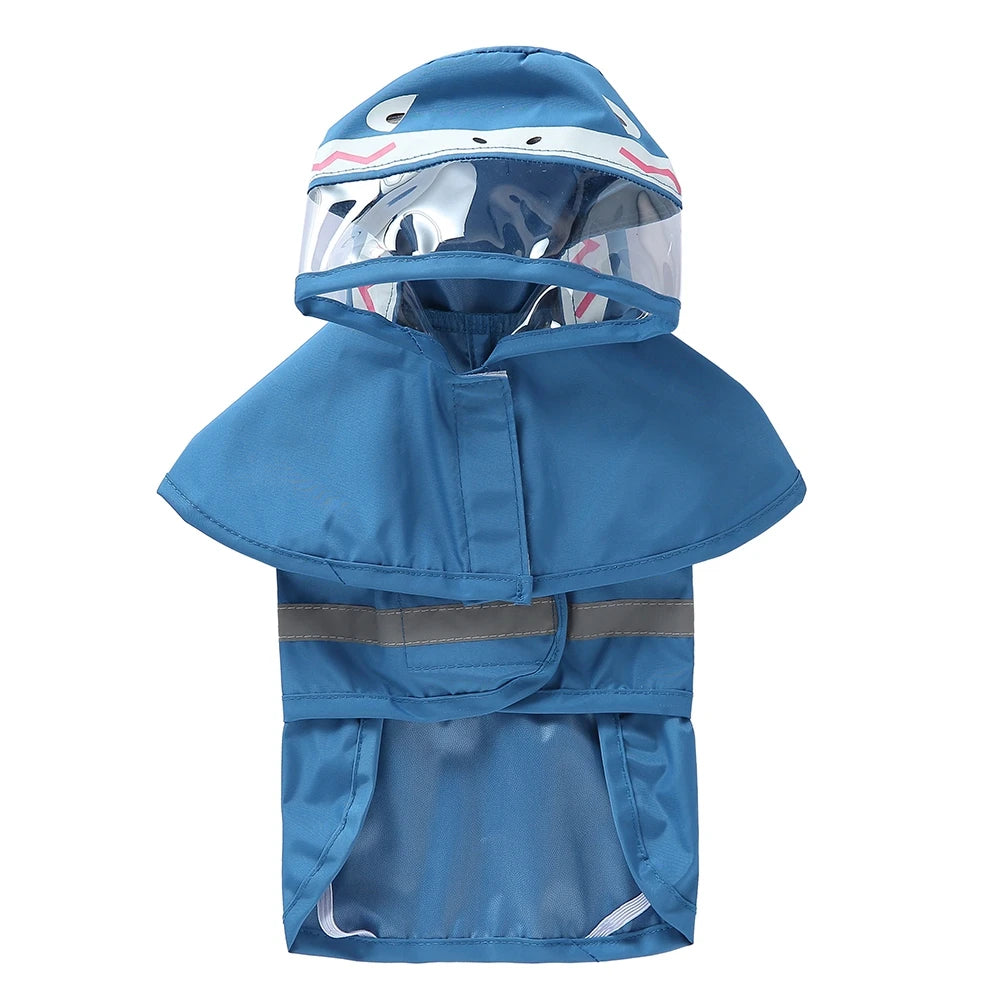 Reflective Dog Raincoat - Waterproof Hooded Jacket for Large Dogs - ZOOMNSTORE
