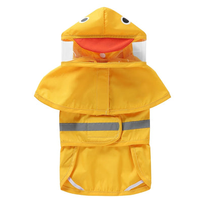 Reflective Dog Raincoat - Waterproof Hooded Jacket for Large Dogs - ZOOMNSTORE