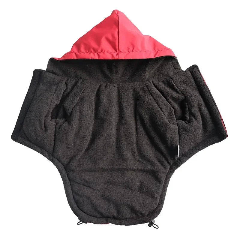 Reflective Waterproof Dog Jacket - Warm Hooded Coat for Small Medium Dogs - ZOOMNSTORE