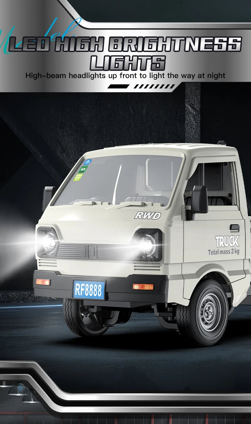 KF21 Remote Control Car - 116 Drift  Climb Truck with Spray  LED Lights for Kids - ZOOMNSTORE