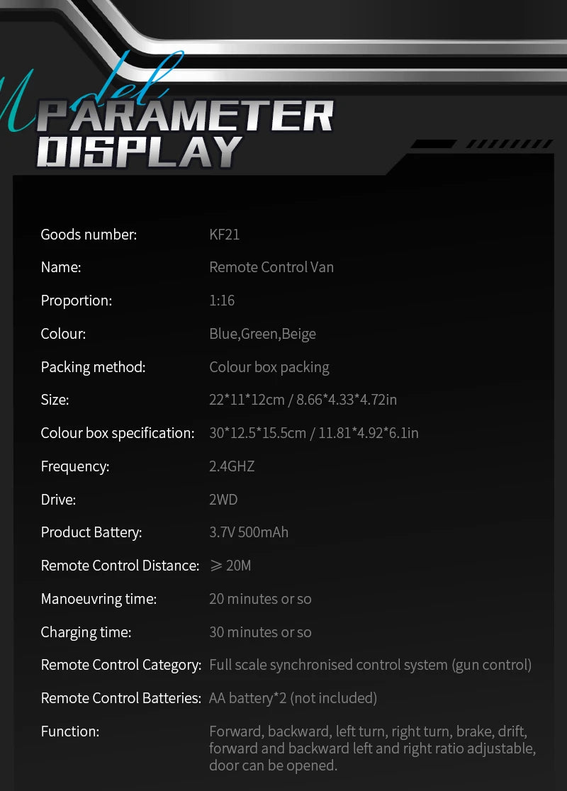 KF21 Remote Control Car - 116 Drift  Climb Truck with Spray  LED Lights for Kids - ZOOMNSTORE