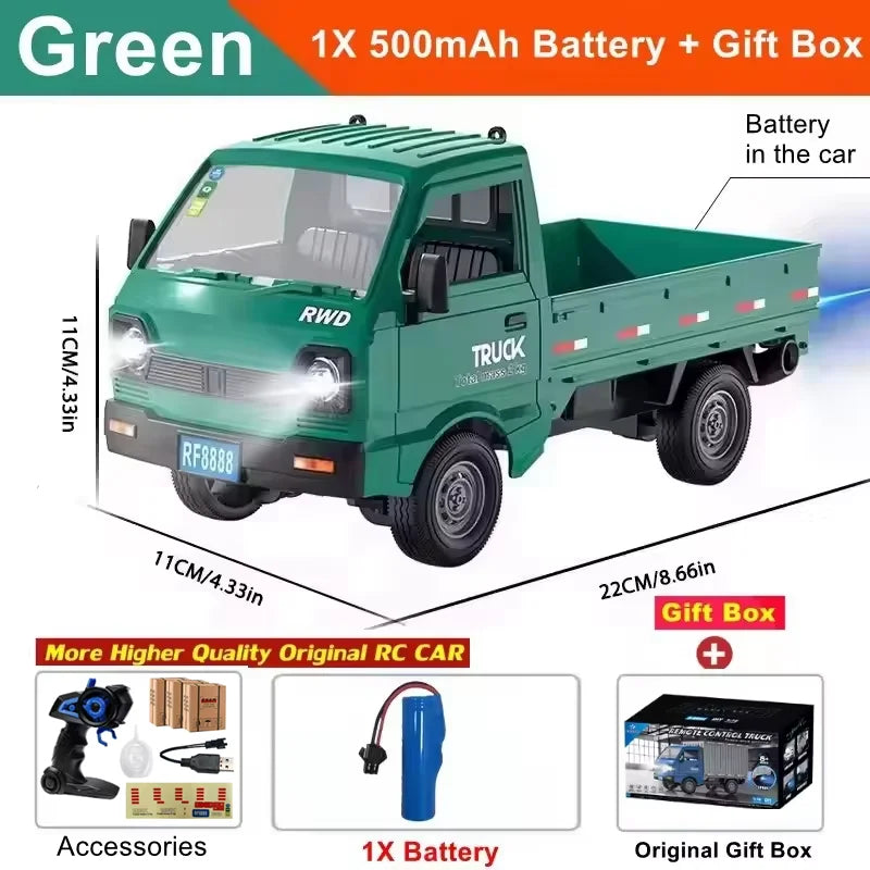 KF21 Remote Control Car - 116 Drift  Climb Truck with Spray  LED Lights for Kids - ZOOMNSTORE