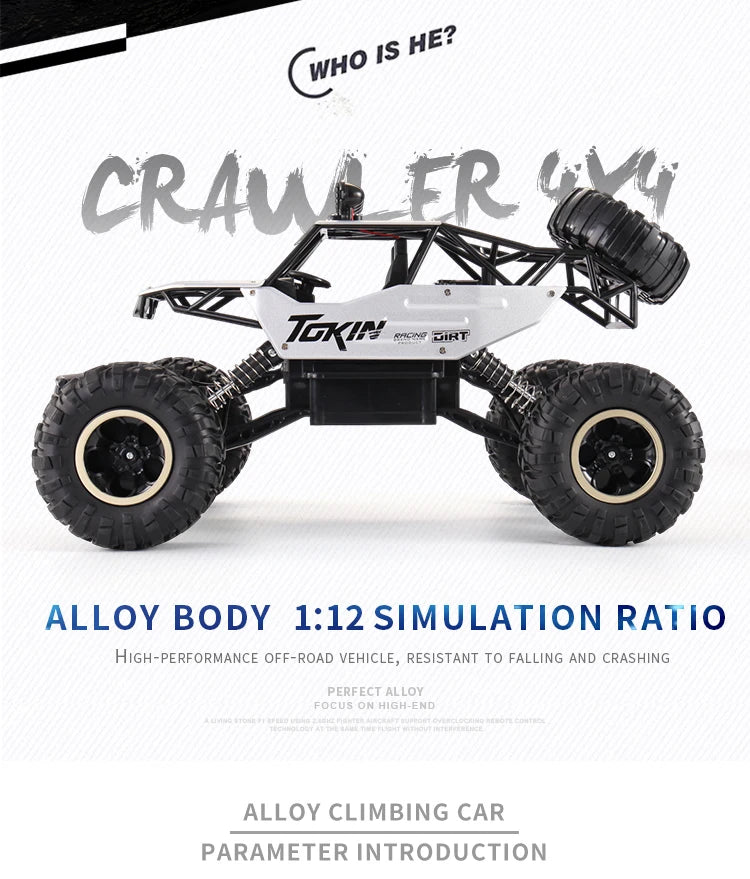 Oike 4WD RC Off-Road Climbing Car - Remote Control All Terrain Truck for Kids  Adults - ZOOMNSTORE