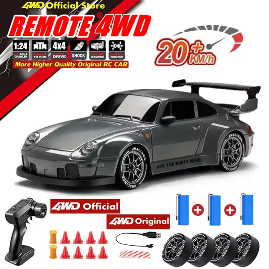 124 4WD RC Drift Car - High Speed Remote Control Racing Toy - ZOOMNSTORE