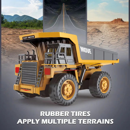 RC Excavator Dump Truck - Alloy Construction Vehicle Toy for Kids - ZOOMNSTORE