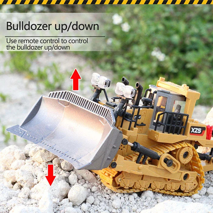 Remote Control Excavator Dump Truck - RC Alloy Plastic Construction Toy for Kids - ZOOMNSTORE