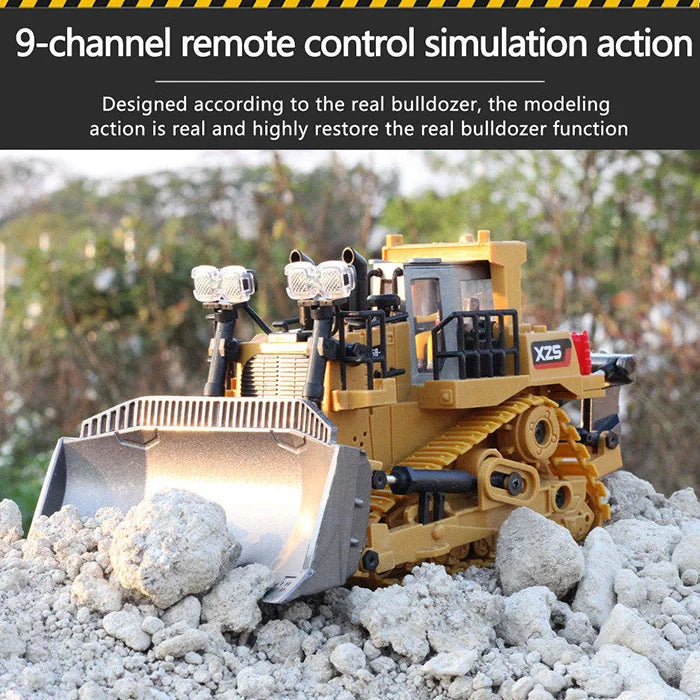Remote Control Excavator Dump Truck - RC Alloy Plastic Construction Toy for Kids - ZOOMNSTORE