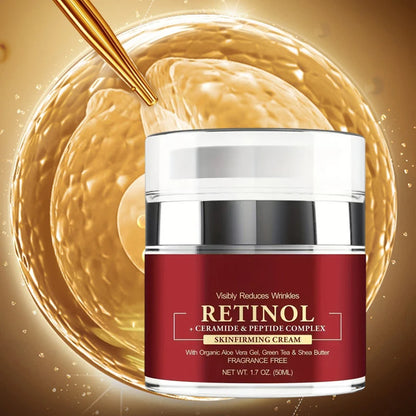Retinol Anti-Aging Cream - Firming Moisturizer for Fine Lines and Skin Repair - ZOOMNSTORE