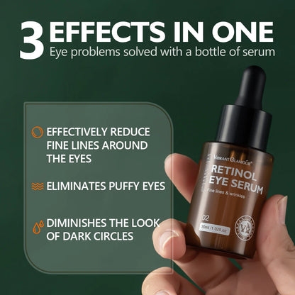 Retinol Eye Serum - Anti-Wrinkle Dark Circle Remover  Brightening Moisturizer - ZOOMNSTORE