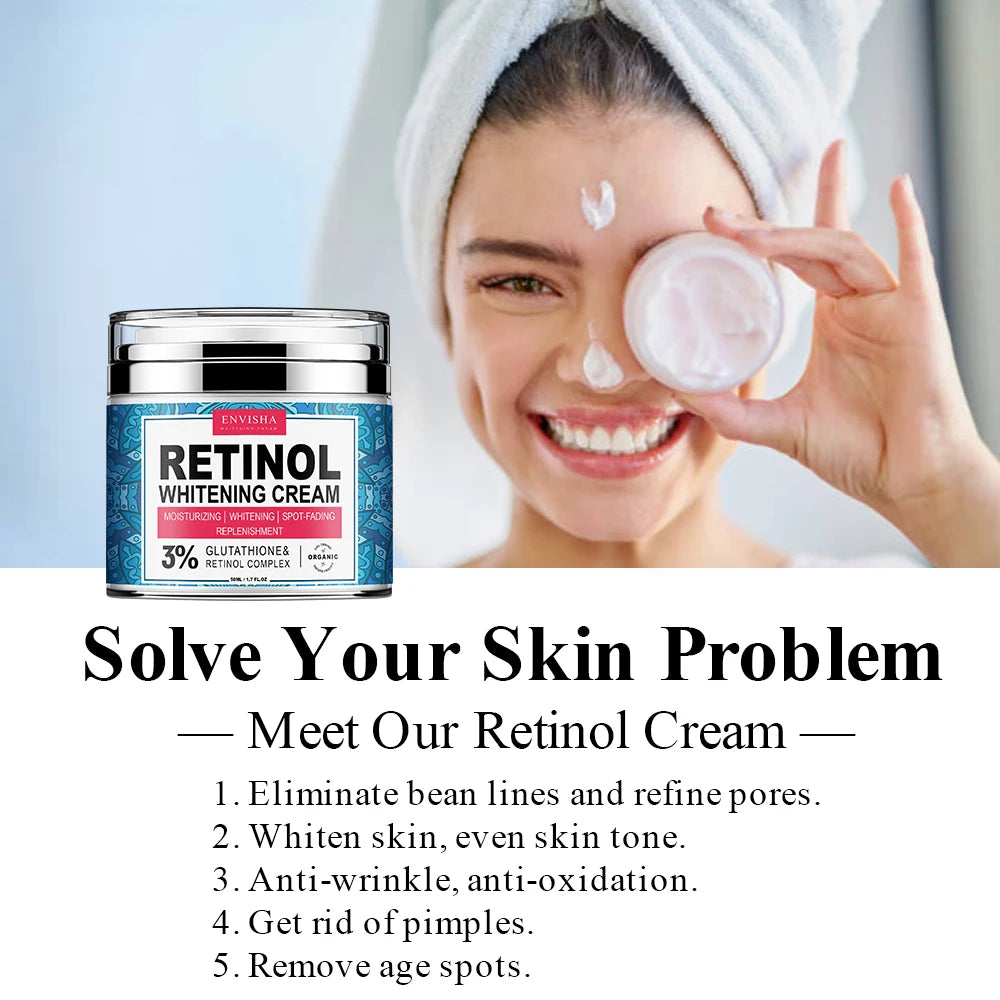 Neck Retinol Cream - Anti-Wrinkle Collagen Moisturizer with Hyaluronic Acid - ZOOMNSTORE
