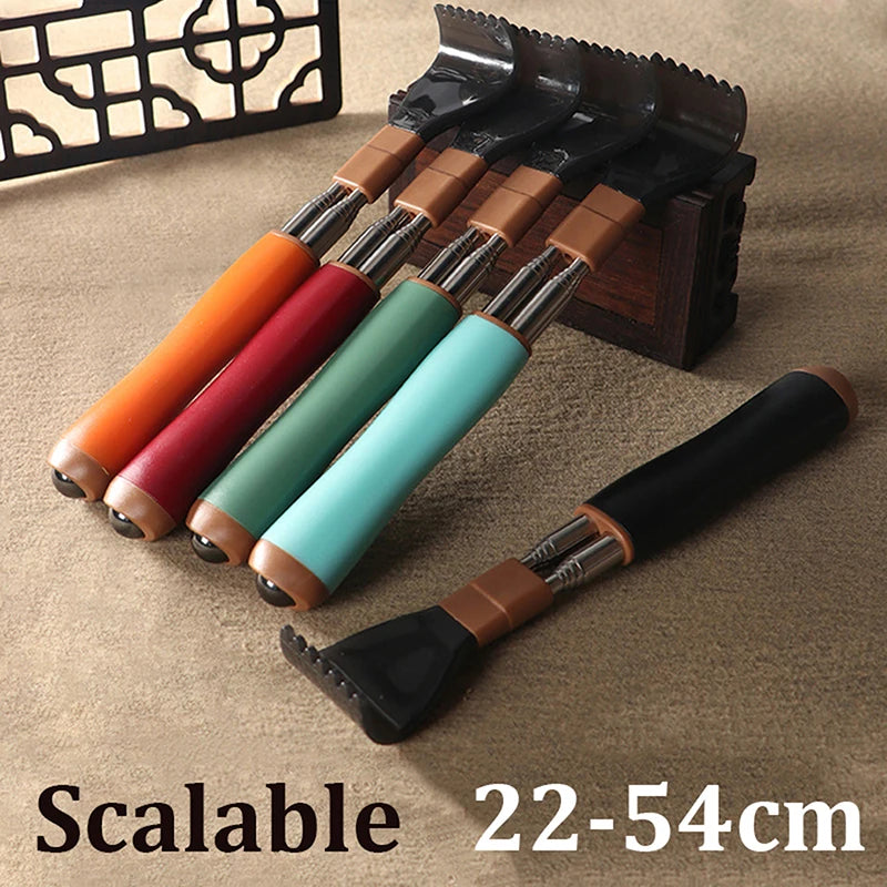 Retractable Back Scratcher - Adjustable Stainless Steel Telescopic Itch Relief Tool - ZOOMNSTORE