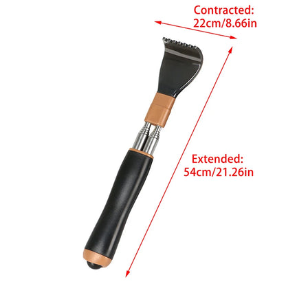 Retractable Back Scratcher - Adjustable Stainless Steel Telescopic Itch Relief Tool - ZOOMNSTORE