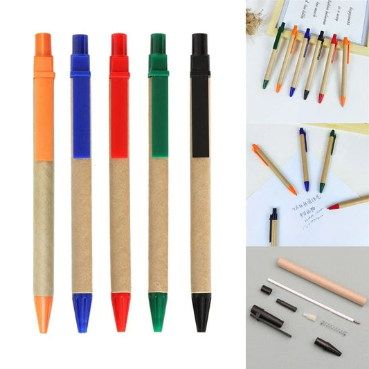 Retractable Ballpoint Pens - Blue Refillable Writing Pens 10 Pack - ZOOMNSTORE
