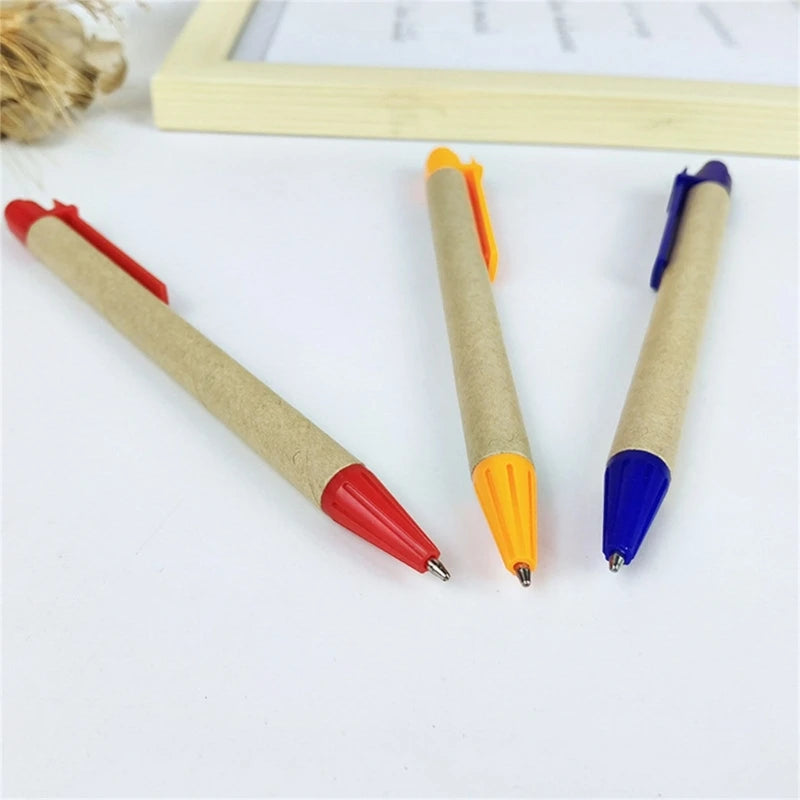 Retractable Ballpoint Pens - Blue Refillable Writing Pens 10 Pack - ZOOMNSTORE