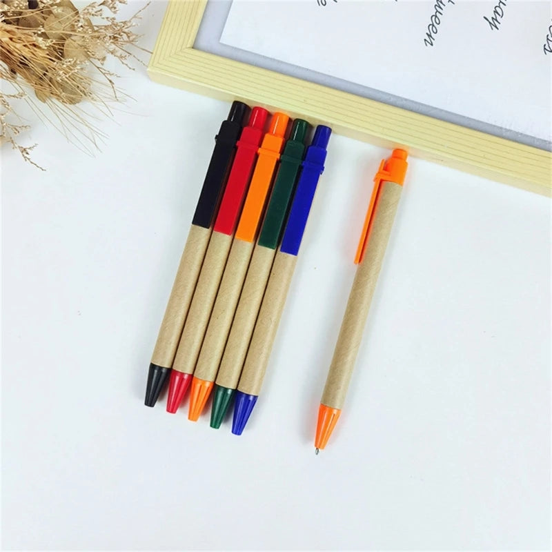 Retractable Ballpoint Pens - Blue Refillable Writing Pens 10 Pack - ZOOMNSTORE