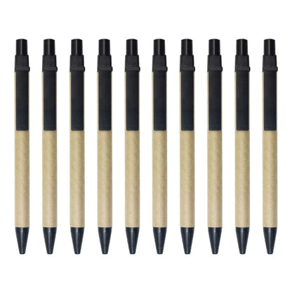 Retractable Ballpoint Pens - Blue Refillable Writing Pens 10 Pack - ZOOMNSTORE