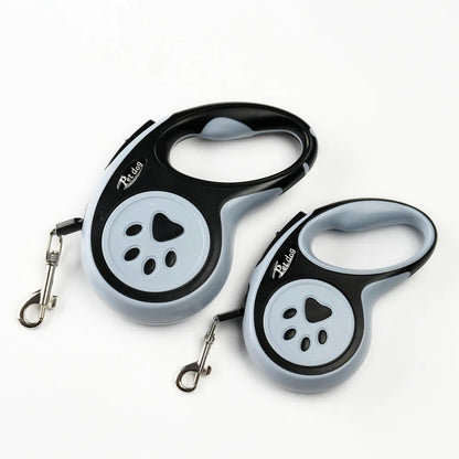Automatic Retractable Dog Leash - Telescopic Bone Paw Print Design - ZOOMNSTORE