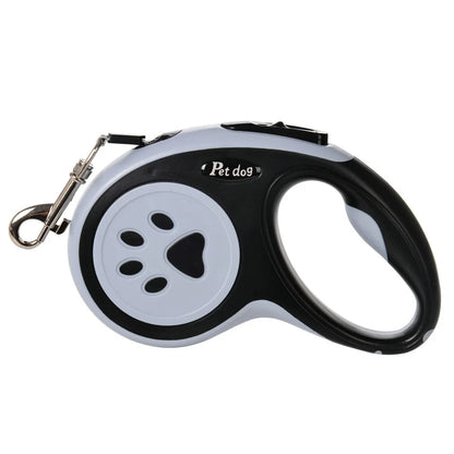 Automatic Retractable Dog Leash - Telescopic Bone Paw Print Design - ZOOMNSTORE