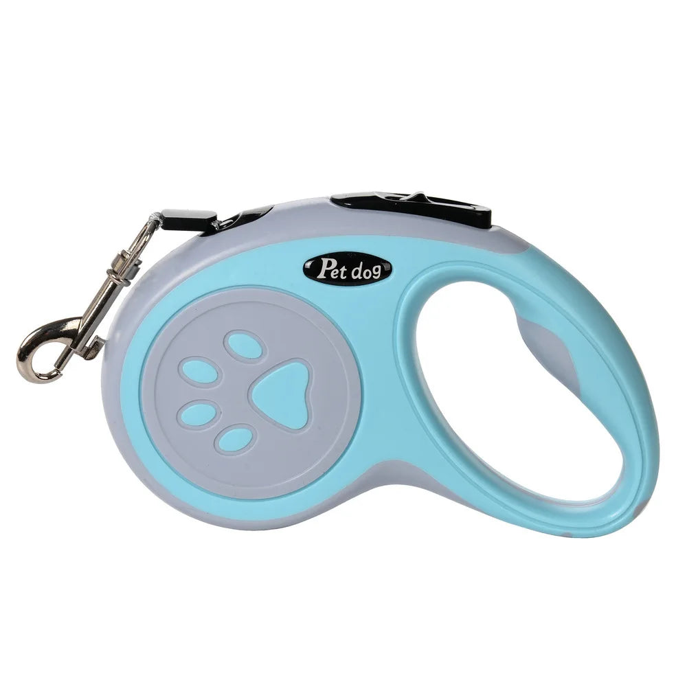 Automatic Retractable Dog Leash - Telescopic Bone Paw Print Design - ZOOMNSTORE
