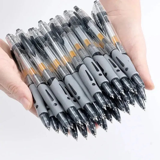 13/30pcs Retractable Gel Pens Set Black/Red/Blue Ink Ballpoint for Writing Refills Office Accessories School Supplies Stationery - ZOOMNSTORE