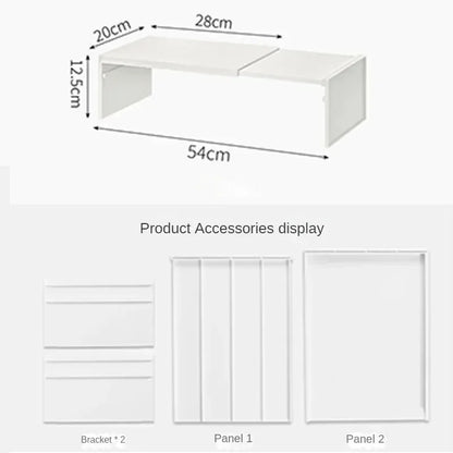 Retractable Kitchen Shelf - Expandable Storage Rack | Adjustable Spice Rack & Durable ABS Organizer - ZOOMNSTORE