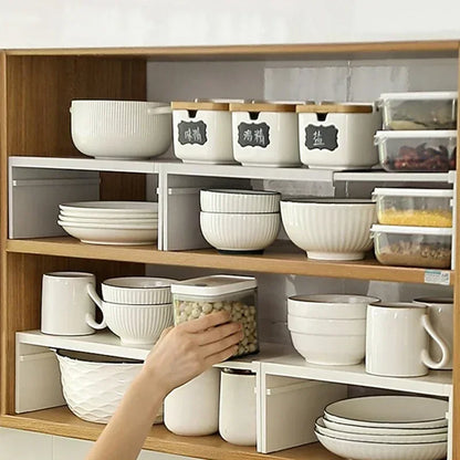 Retractable Kitchen Shelf - Expandable Storage Rack | Adjustable Spice Rack & Durable ABS Organizer - ZOOMNSTORE