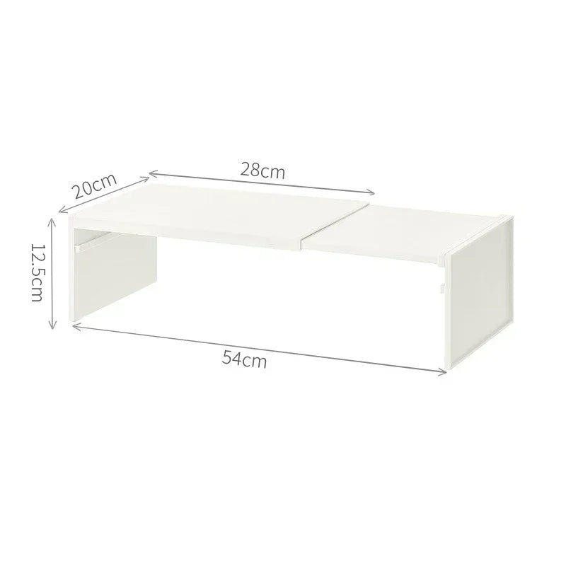 Retractable Kitchen Shelf - Expandable Storage Rack | Adjustable Spice Rack & Durable ABS Organizer - ZOOMNSTORE