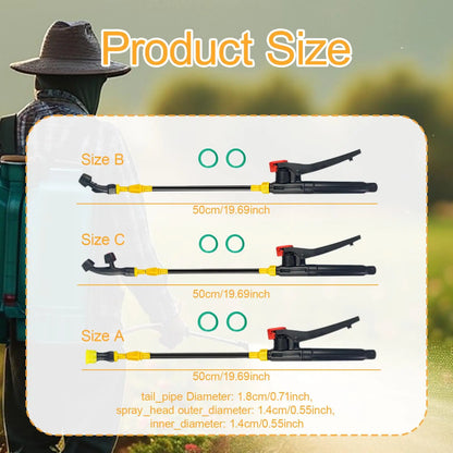 Retractable Stainless Steel Watering Wand - Outdoor Plant Sprayer Extension Rod - ZOOMNSTORE