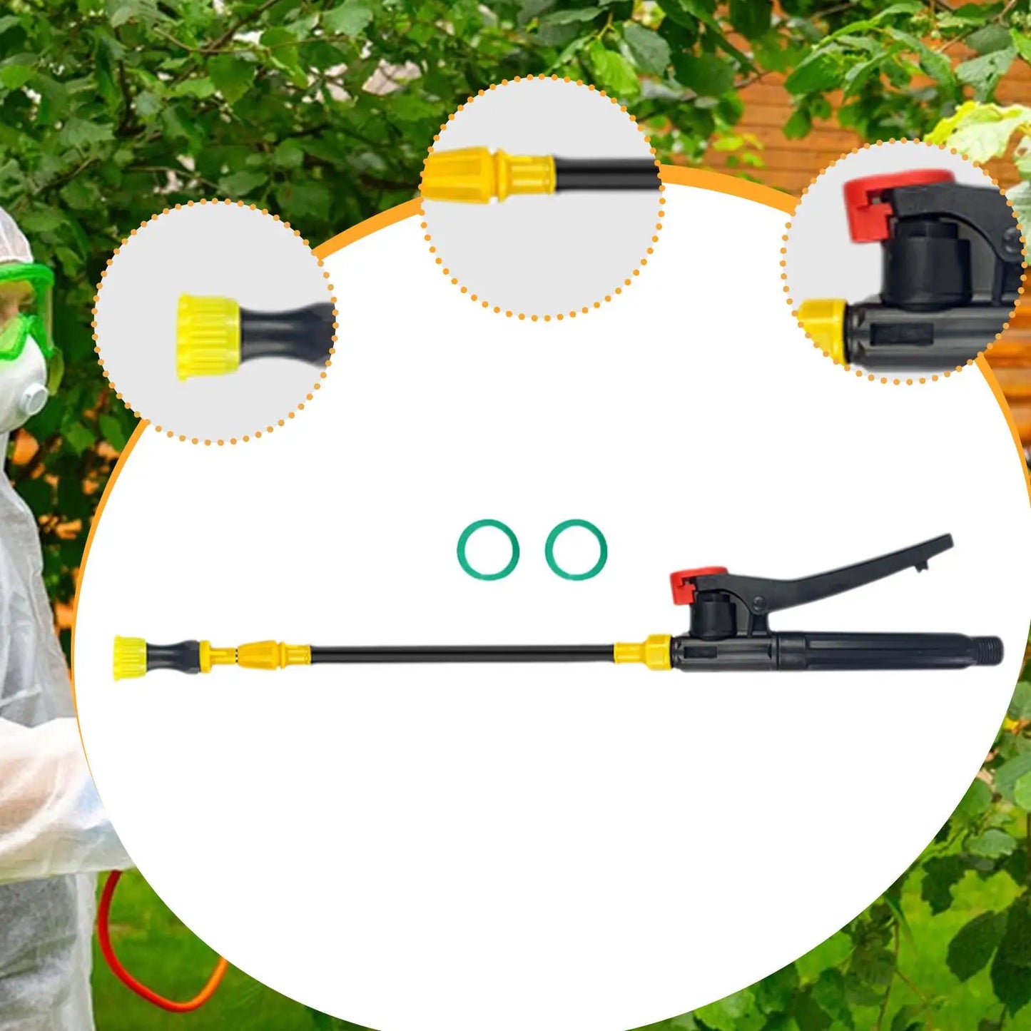 Retractable Stainless Steel Watering Wand - Outdoor Plant Sprayer Extension Rod - ZOOMNSTORE
