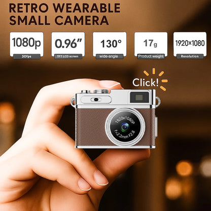 Retro Digital Camera - 1080P HD Mini Video Recorder with LED Fill Light & IPS Screen - ZOOMNSTORE