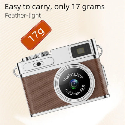 Retro Digital Camera - 1080P HD Mini Video Recorder with LED Fill Light & IPS Screen - ZOOMNSTORE