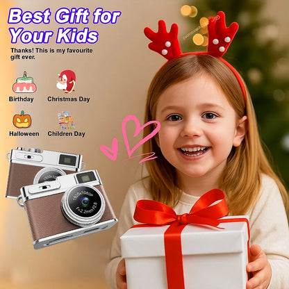 Retro Digital Camera - 1080P HD Mini Video Recorder with LED Fill Light & IPS Screen - ZOOMNSTORE