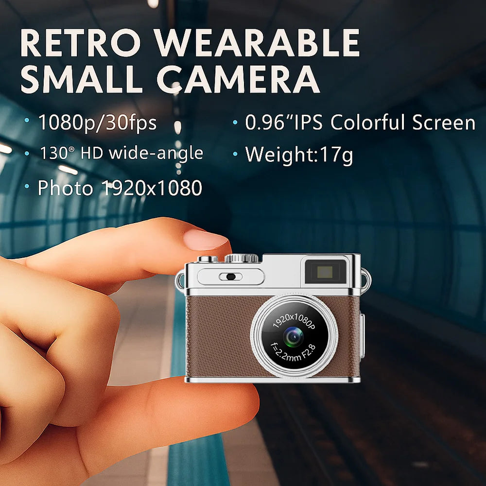 Retro Digital Camera - 1080P HD Mini Video Recorder with LED Fill Light & IPS Screen - ZOOMNSTORE