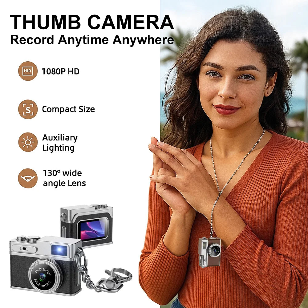 Retro Digital Camera - 1080P HD Mini Video Recorder with LED Fill Light & IPS Screen - ZOOMNSTORE