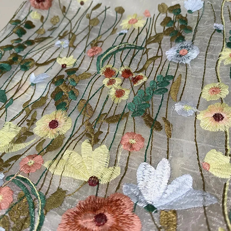 Handmade Retro Flower Embroidered Shoulder Bag - Womens Lace Tote for Beach and Art - ZOOMNSTORE